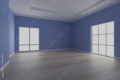 empty room  interior designers 3d rendering