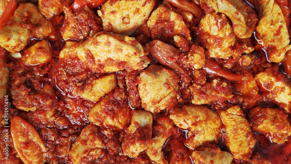Chicken fillet with spicy spices with a distinctive aroma Chicken fillet with spicy spices with a distinctive aroma