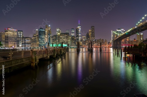 night view of the city New York
