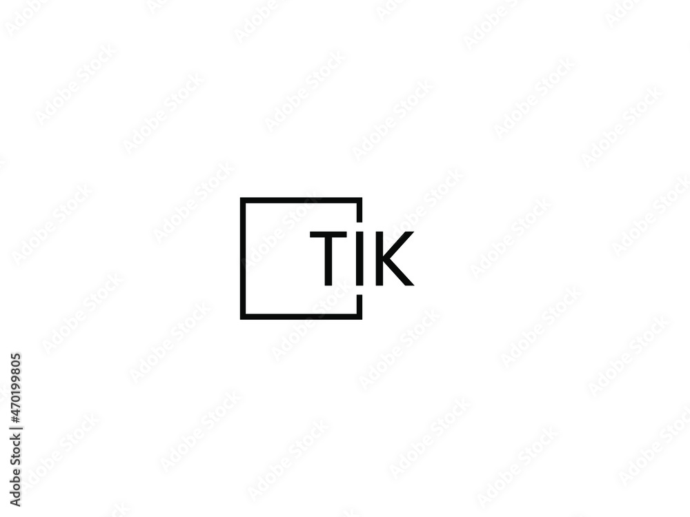 TIK letter initial logo design vector illustration TIK letter initial logo design vector illustration