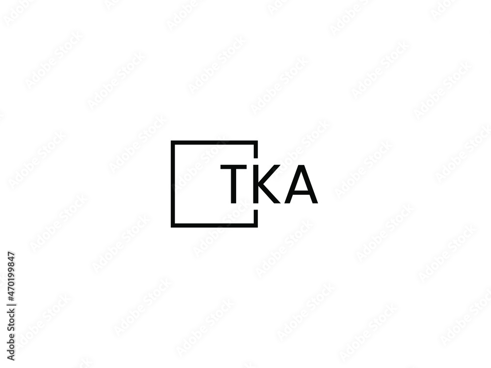 TKA letter initial logo design vector illustration TKA letter initial logo design vector illustration