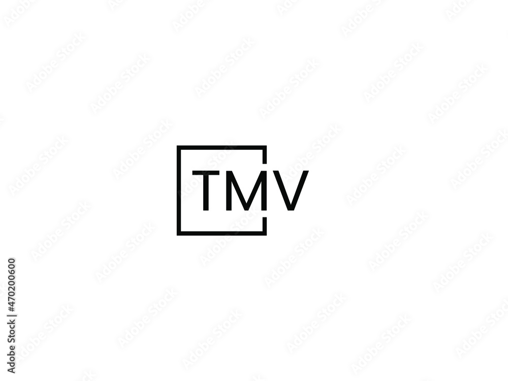 Obraz premium TMV letter initial logo design vector illustration