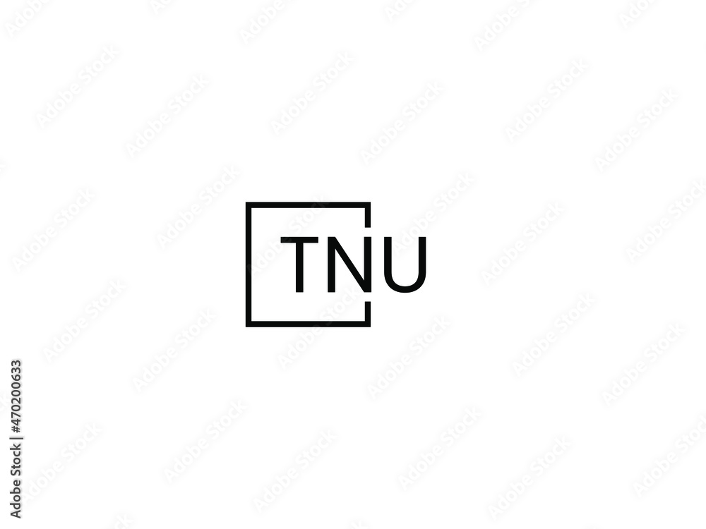 TNU letter initial logo design vector illustration TNU letter initial logo design vector illustration