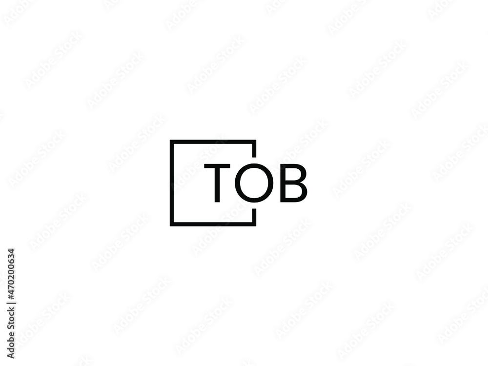 TOB letter initial logo design vector illustration TOB letter initial logo design vector illustration