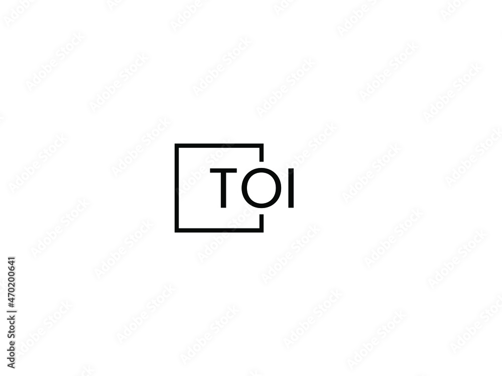 TOI letter initial logo design vector illustration TOI letter initial logo design vector illustration