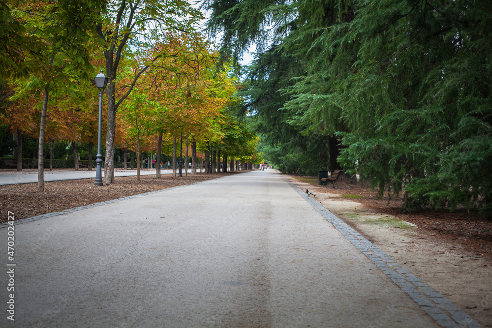 Madrid, Spain. Retiro Park (Parque de El Retiro). Picture taken – 26 September 2021.