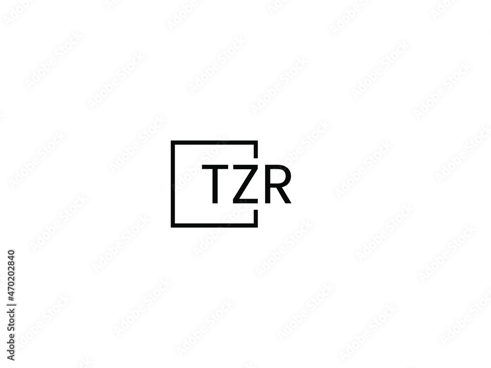 TZR letter initial logo design vector illustration TZR letter initial logo design vector illustration