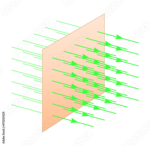 Electric Fields - Physics Education Vector Illustration