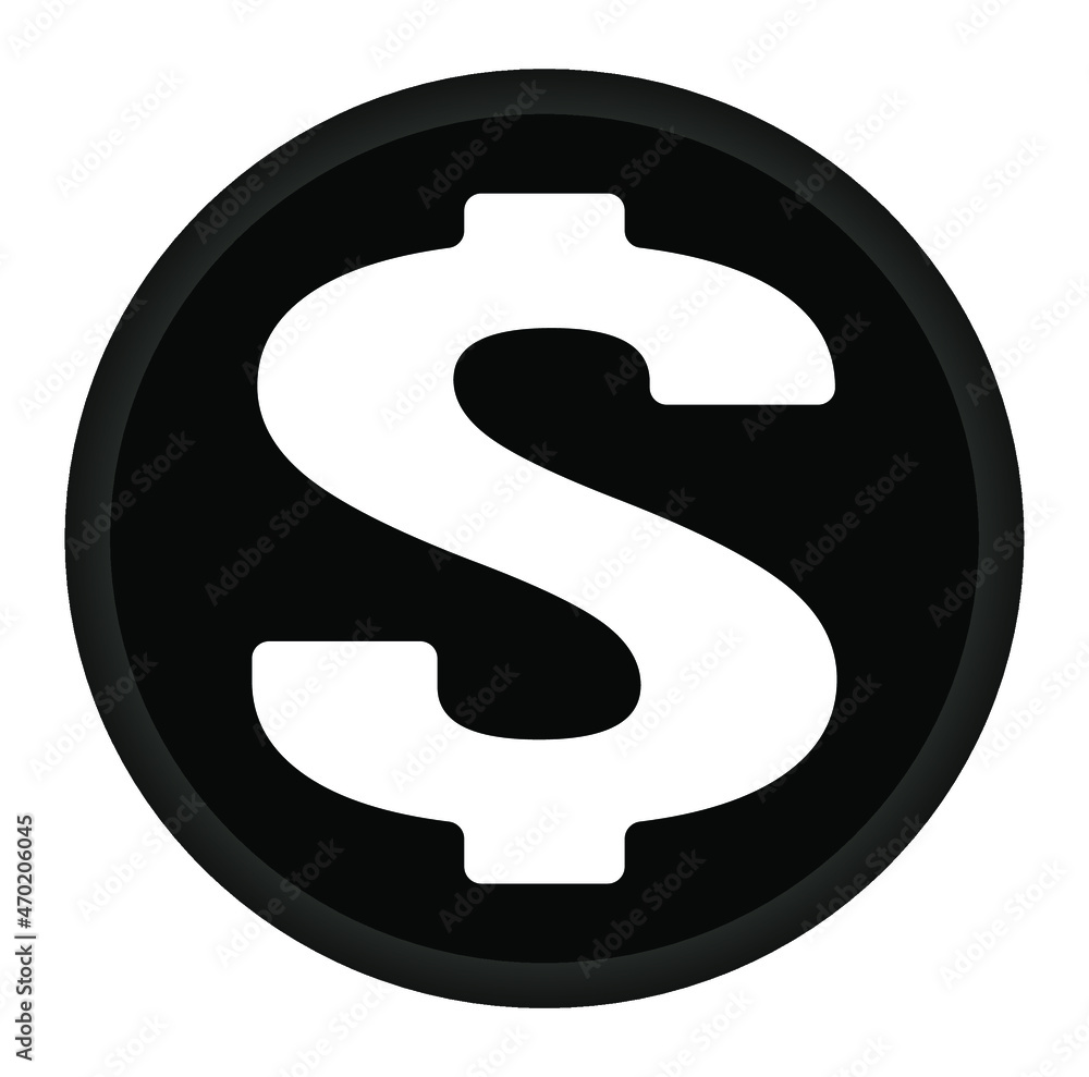 Money icon sign, vector illustration for business and finance, black and white only, e-commerce with dollar symbol. Money icon sign, vector illustration for business and finance, black and white only, e-commerce with dollar symbol.