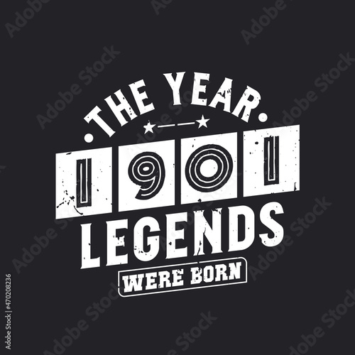 The year 1901 Legends were Born