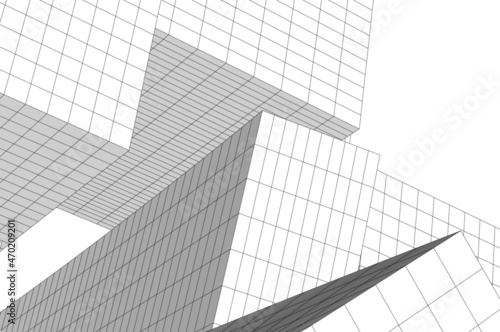 architecture design digital vector illustration