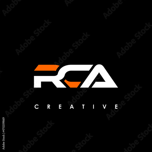RCA Letter Initial Logo Design Template Vector Illustration photo