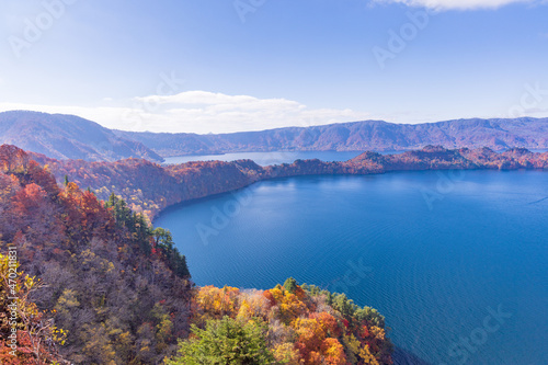 lake and mountains