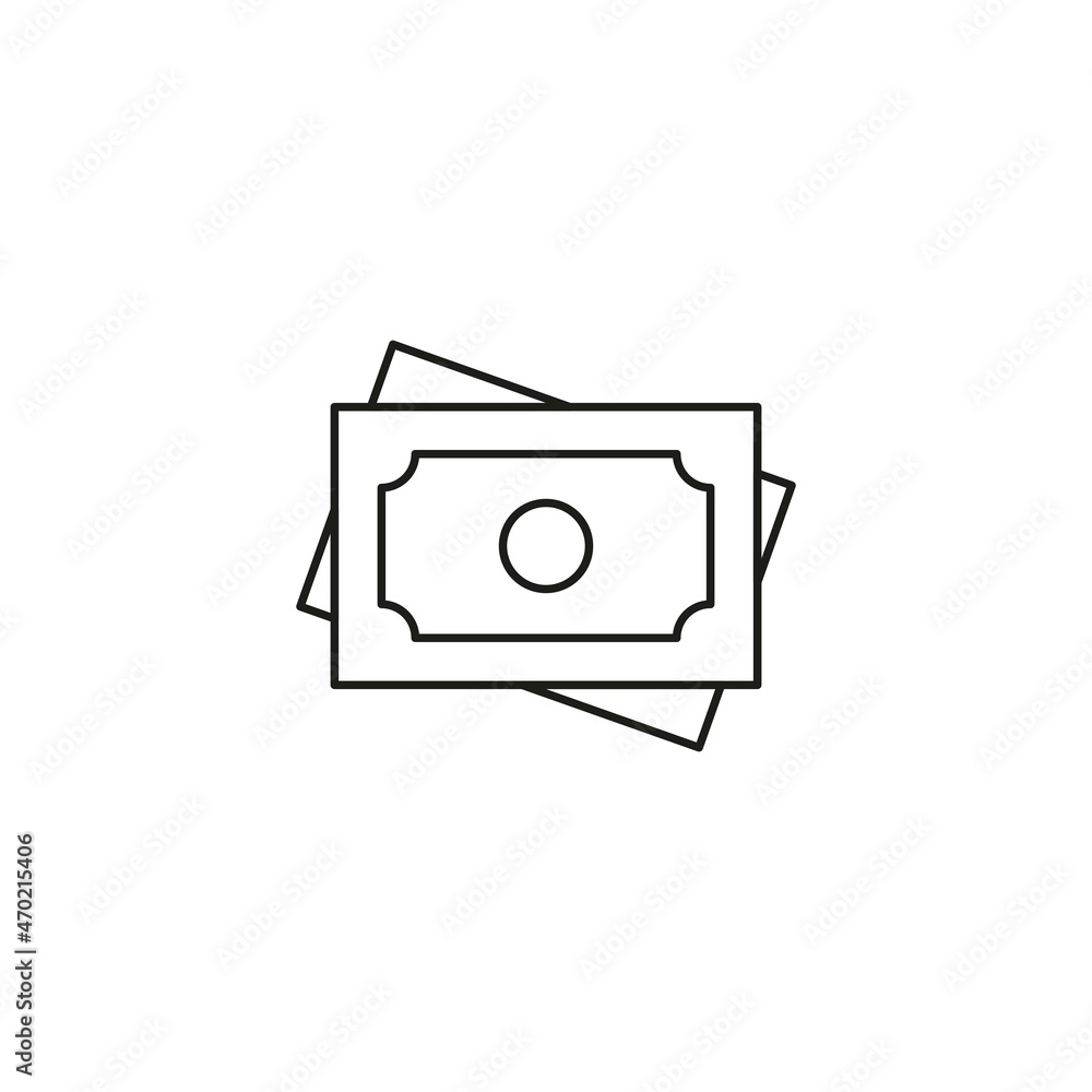 money icon line style graphic design vector money icon line style graphic design vector