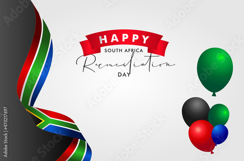 South Africa Reconciliation Day Design Background For Greeting Moment