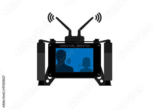 Director Monitor Handheld. Wireless Monitor for video and Film Production. Monitor Device for Video camera  or mirrorless-DSLR.