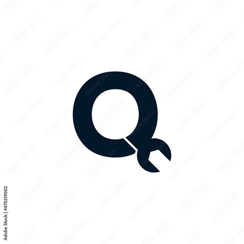 Initial Letter Q Wrench Logo Design Inspiration Initial Letter Q Wrench Logo Design Inspiration