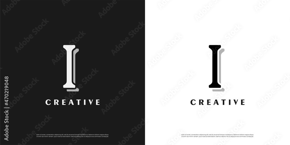 Letter I logo icon design template elements Letter I logo icon design template elements