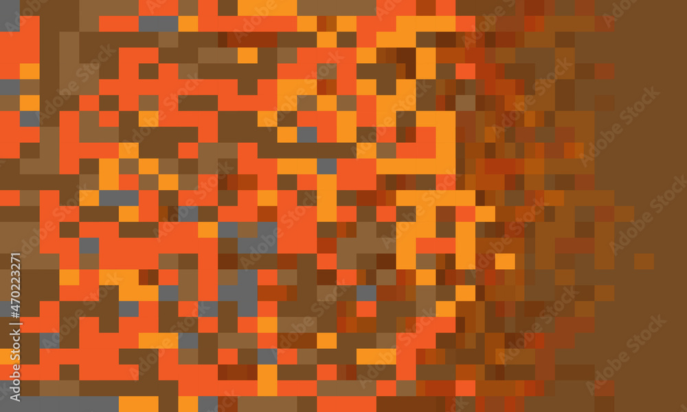 Mosaic pixel abstract background vector design.
