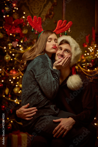 family idyll on christmas © Andrey Kiselev