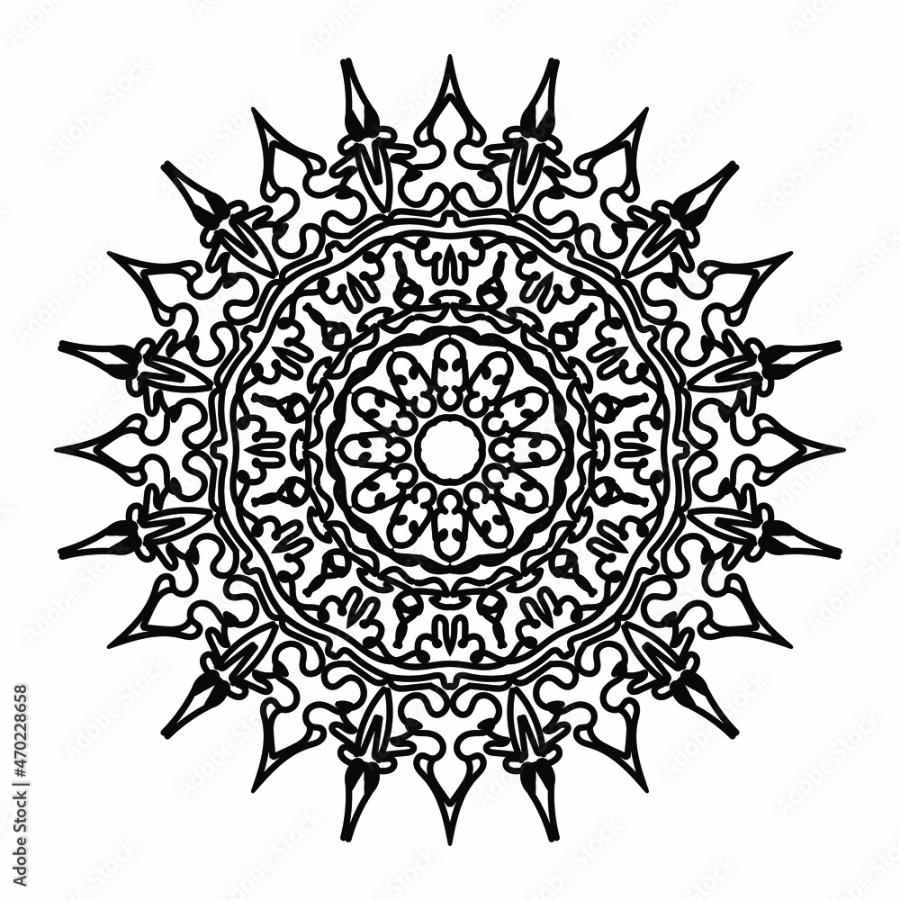 mandala ornament or flower mandala ornament or flower