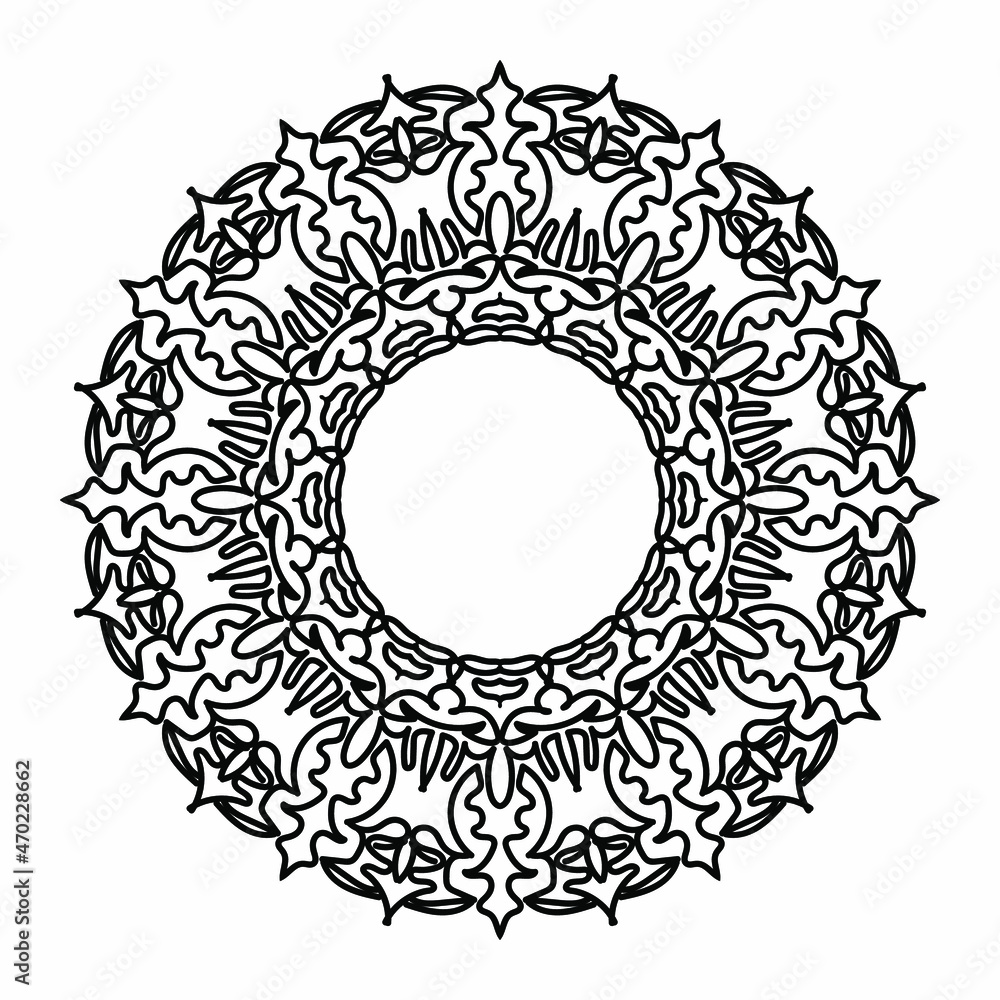 mandala ornament or flower mandala ornament or flower