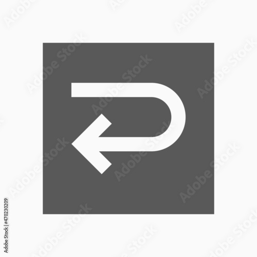 return icon, restart vector, reload illustration