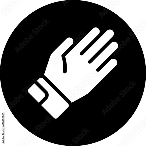 football glove glyph icon