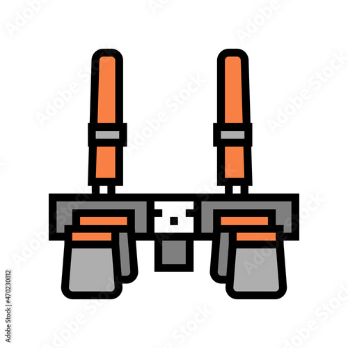 tool pouch belt carpenter color icon vector. tool pouch belt carpenter sign. isolated symbol illustration