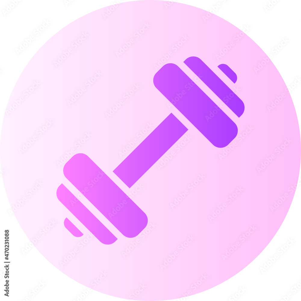 barbell gradient icon barbell gradient icon