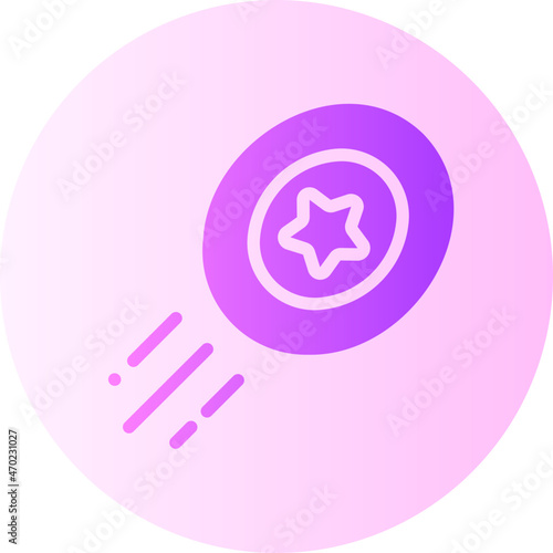 frisbee gradient icon