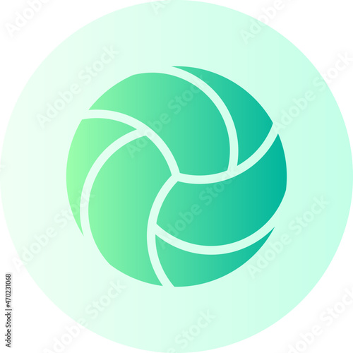 volley ball gradient icon