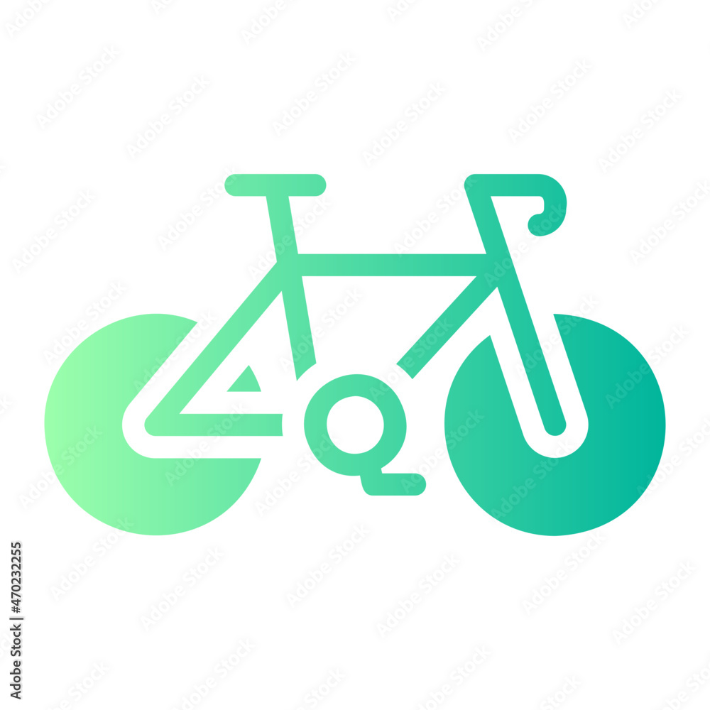 bycicle gradient icon bycicle gradient icon