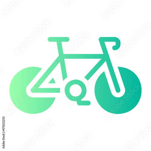 bycicle gradient icon