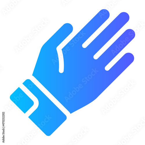 football glove gradient icon