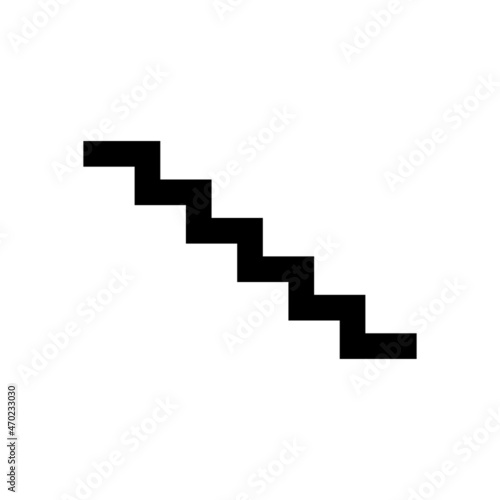 staircase icon  stairway vector  success illustration