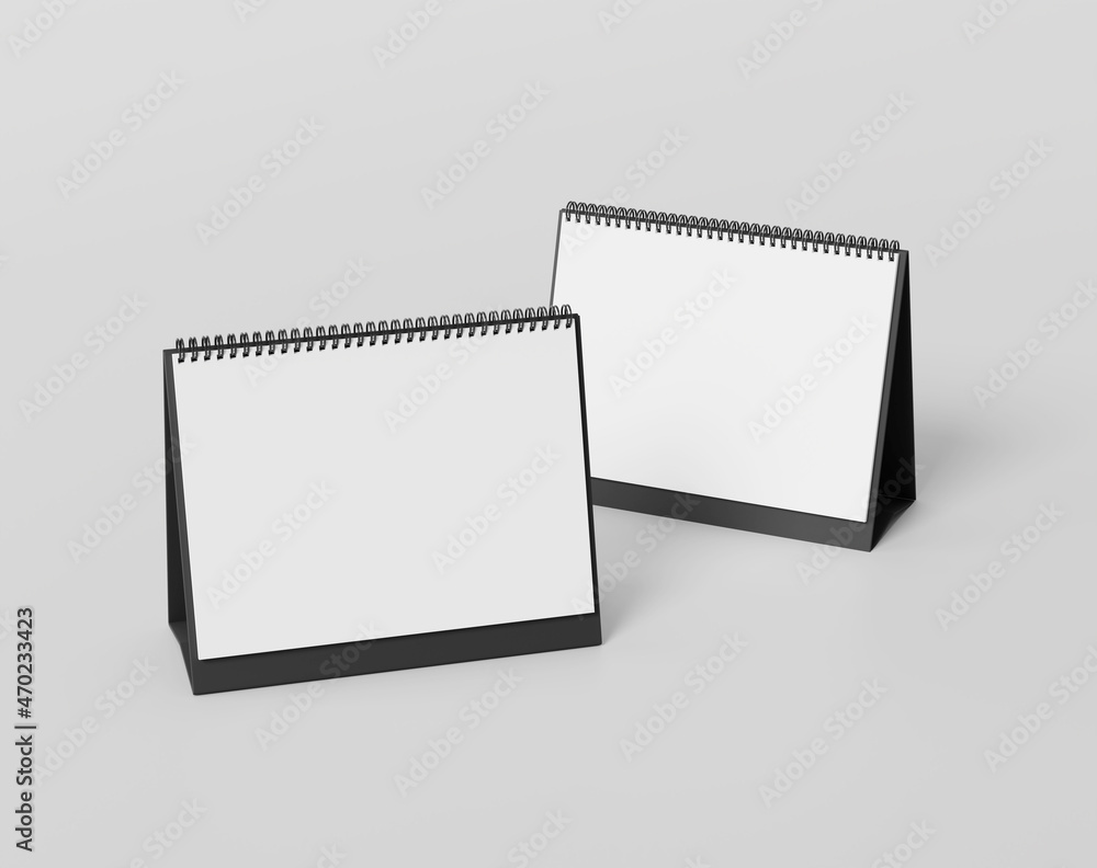 Blank rectangular table calendar, Schedule calendar Stock Illustration ...