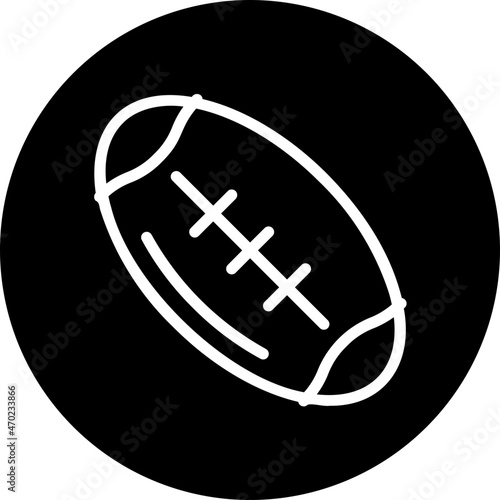 rugby game glyph icon
