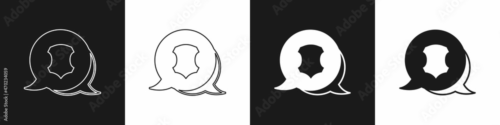 Set Leather icon isolated on black and white background. Vector Set Leather icon isolated on black and white background. Vector
