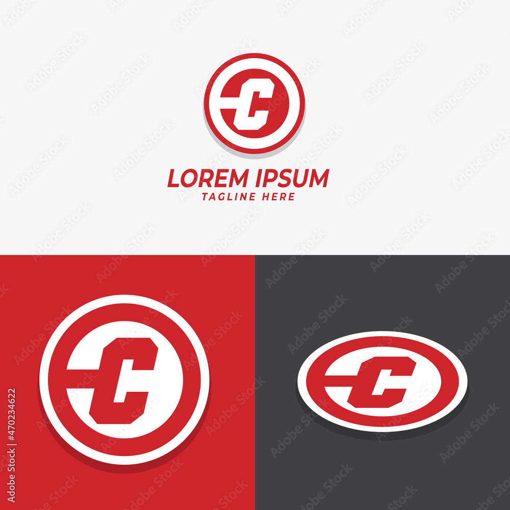 c initial circle logo template vector c initial circle logo template vector