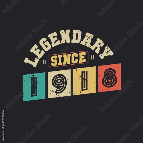 Legendary Since 1918, Vintage 1918 birthday celebration design