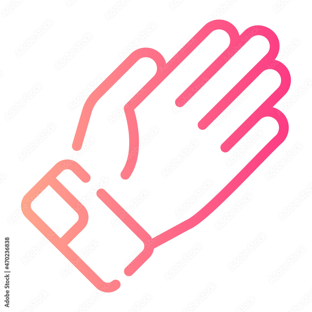 football glove gradient icon football glove gradient icon