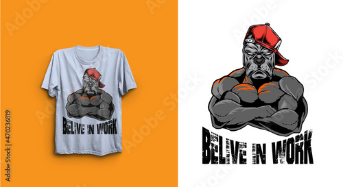 Work out T-shirt Design
