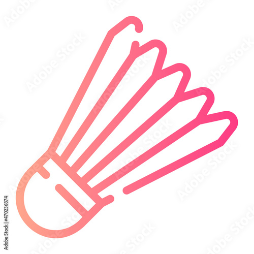 shuttlecock gradient icon