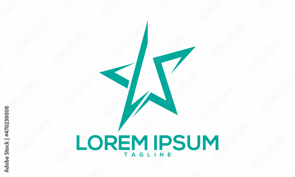 Unique star logo Modern and minimalist vector and abstract logo Unique star logo Modern and minimalist vector and abstract logo