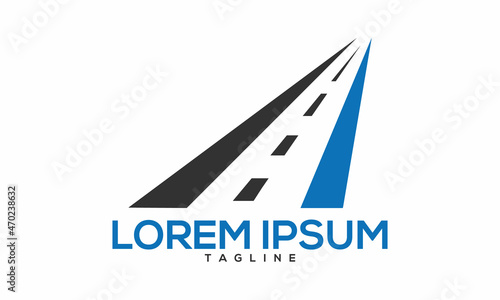 Unique road transport logo Modern and minimalist vector and abstract logo