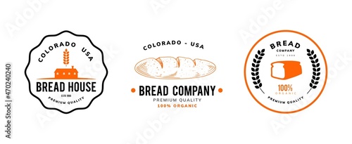bread logo template design 