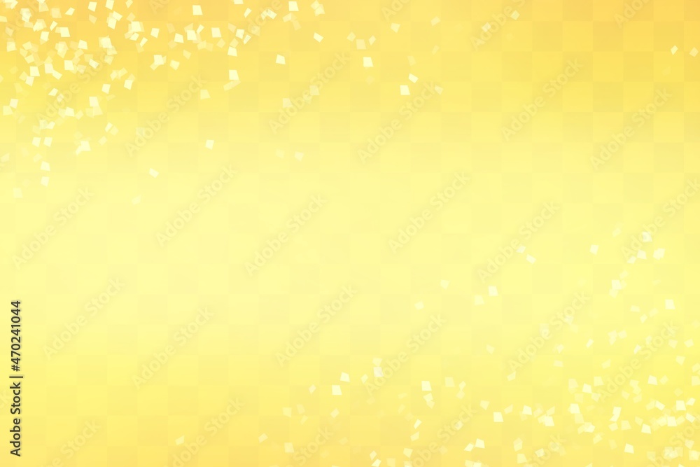 年賀状素材 市松模様のテクスチャ 金色の光 和風の背景素材 紙吹雪 紙ふぶき