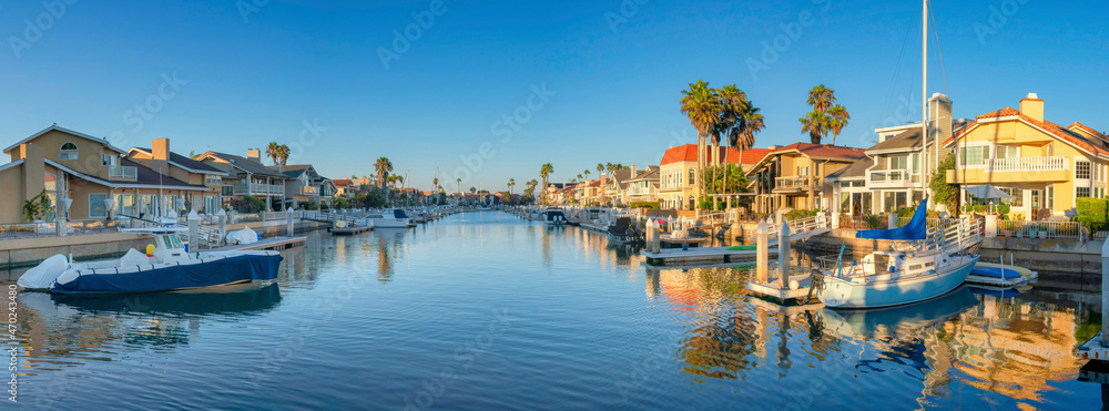 Seaside residential area at Coronado, San Diego, California
