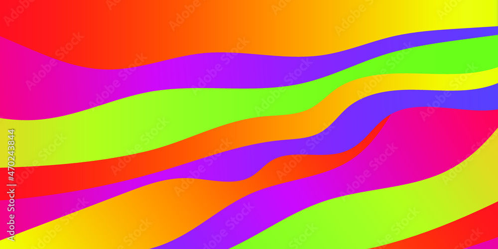 Abstract modern illustration with color waves. Abstract modern illustration with color waves.